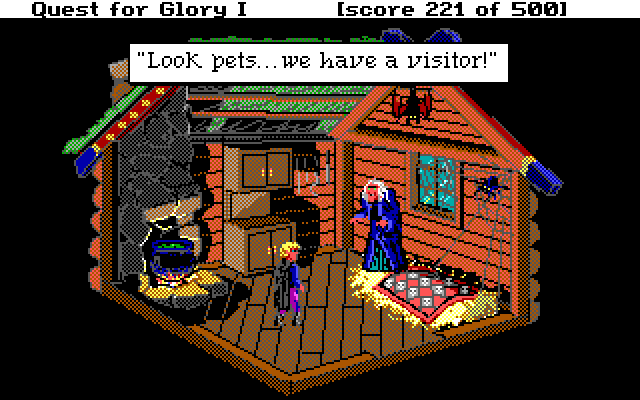 Quest for Glory I: So You Want to Be A Hero screenshot 1989 EGA version