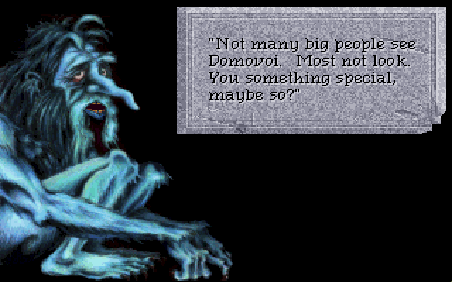 Quest for Glory IV: Shadows of Darkness screenshot Hotel Mordavia inn with domovoi
